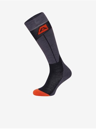 Šedo-modré unisex ponožky z Merino vlny ALPINE PRO RODE  