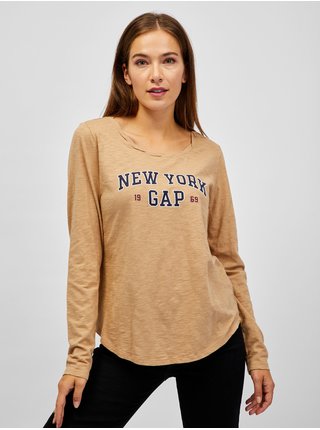 Béžové dámské tričko GAP 