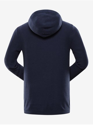 Tmavě modrý pánský svetr s kapucí  NAX Polin