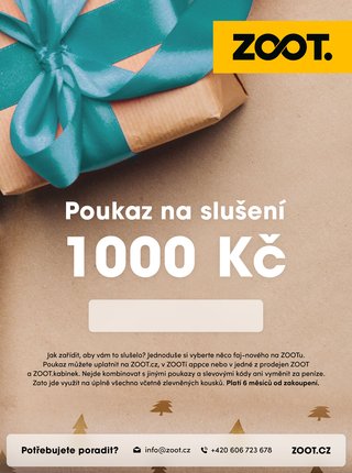 Vánoční elektronický poukaz na ZOOT v hodnotě 1 000 Kč