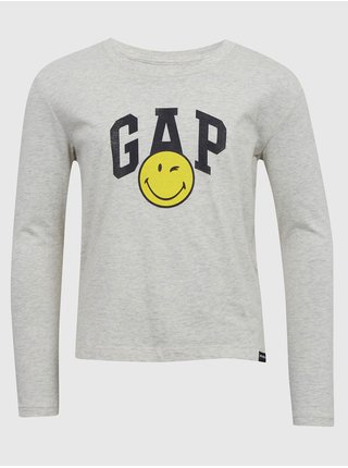 Svetlošedé dievčenské tričko GAP & Smiley®