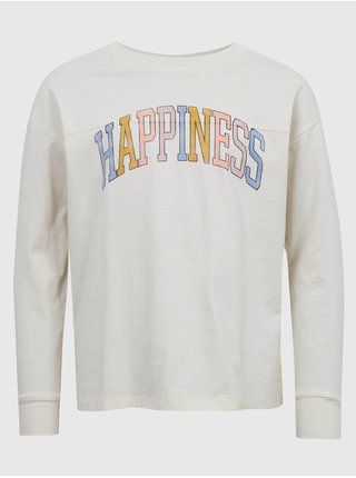Bílé dětské tričko s nápisem GAP Happiness  