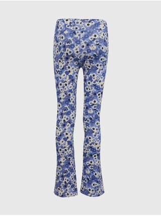 Bílo-modré holčičí květované kalhoty GAP  