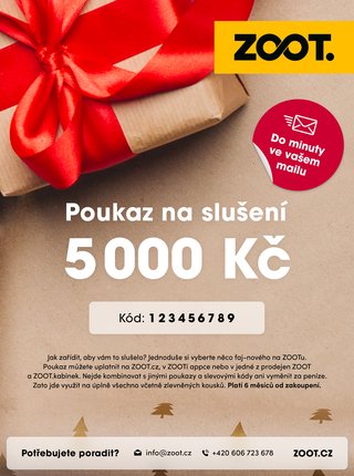 Vánoční elektronický poukaz na ZOOT v hodnotě 5 000 Kč