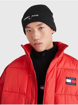 Čiapky, šály, rukavice pre mužov Tommy Jeans - čierna