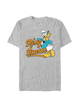 Melírované šedé pánské tričko Disney Classics Ring Donald