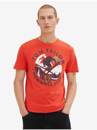Červené pánské tričko Tom Tailor