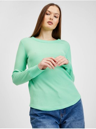 Tričká s dlhým rukávom pre ženy GAP - zelená
