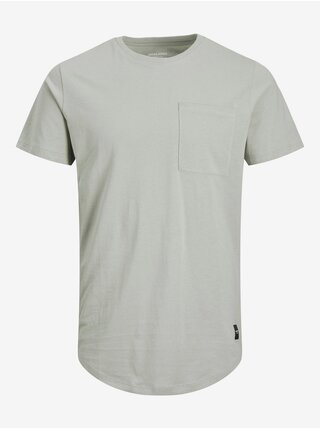 Světle šedé pánské tričko s kapsou Jack & Jones Noa