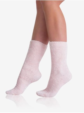 Světle růžové dámské měkké ponožky Bellinda EXTRA SOFT SOCKS 