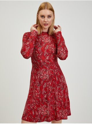 Červené dámské vzorované šaty ORSAY 
