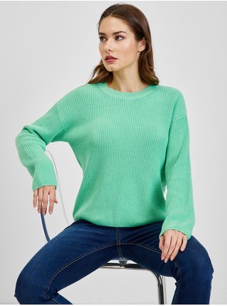 Zelený dámský žebrovaný svetr GAP 
