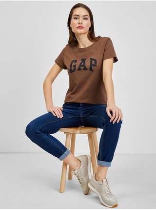 Hnědé dámské tričko GAP 