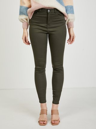 Khaki dámské kalhoty ORSAY