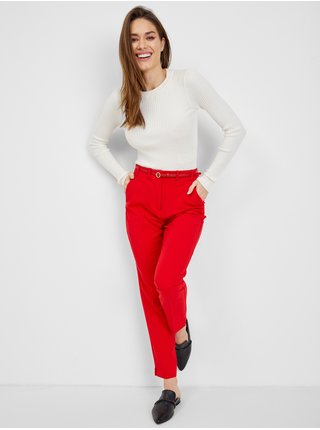Červené dámské kalhoty ORSAY 