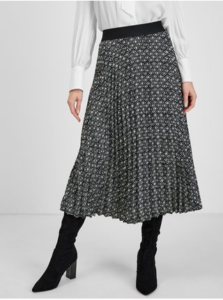 Bílo-černá dámská vzorovaná sukně ORSAY 