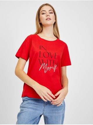 Červené dámské tričko ORSAY 