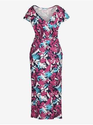 Modro-růžové dámské vzorované šaty ALPINE PRO CODDA  