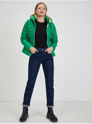 Zelená dámská zimní prošívaná bunda ORSAY 