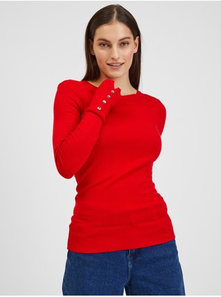 Červený dámský lehký svetr ORSAY 