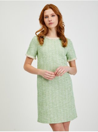 Světle zelené dámské tvídové šaty ORSAY