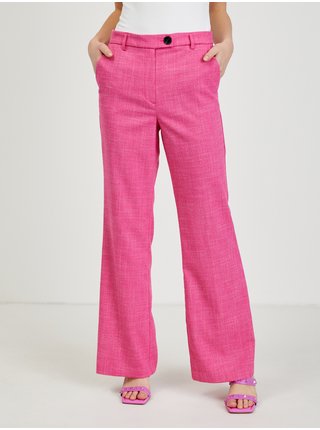 Tmavě růžové dámské kalhoty ORSAY