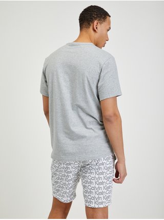Bílo-šedé pánské pyžamo Calvin Klein Underwear