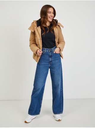 Zimné bundy pre ženy Calvin Klein Jeans - svetlohnedá
