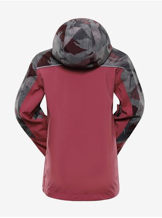 Šedo-růžová dětská bunda ALPINE PRO GIBBO  