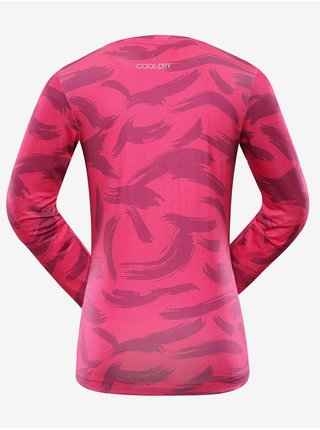 Růžové dětské rychleschnoucí tričko ALPINE PRO AMADO  