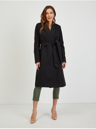Černý dámský zimní kabát ORSAY