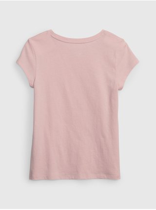 Světle růžové holčičí tričko GAP 