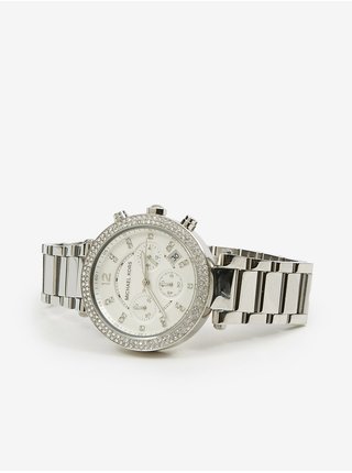 Dámské nerezové hodinky ve stříbrné barvě Michael Kors Parker