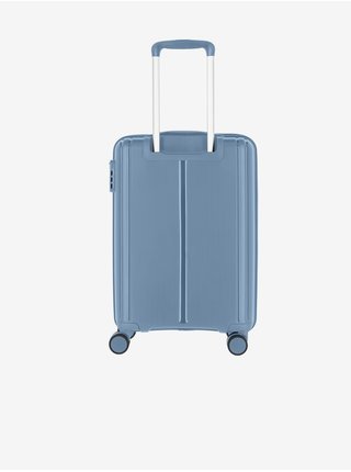 Světle modrý cestovní kufr Travelite Vaka 4w S 