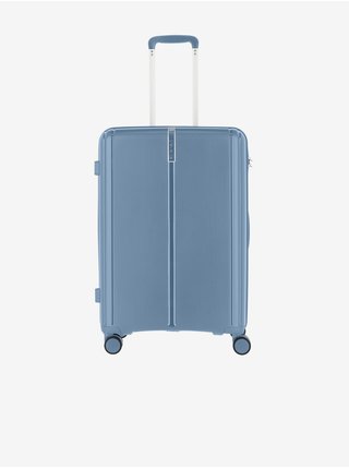Světle modrý cestovní kufr Travelite Vaka 4w M  