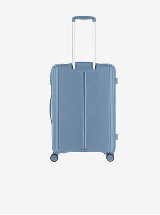 Světle modrý cestovní kufr Travelite Vaka 4w M  