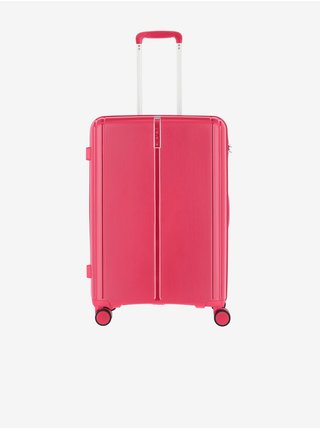 Růžový cestovní kufr Travelite Vaka 4w M 