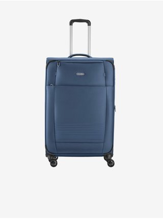 Tmavě modrý cestovní kufr Travelite Seaside 4w L 