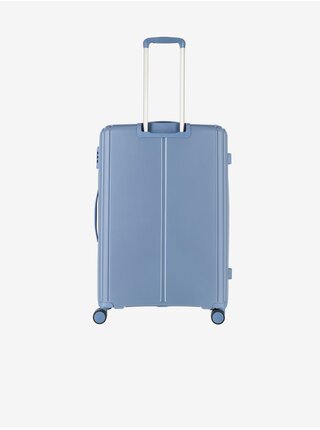 Světle modrý cestovní kufr Travelite Vaka 4w L  