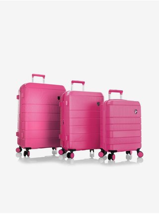 Sada tří cestovních kufrů v růžové barvě Heys Neo S,M,L 