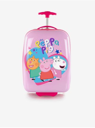 Růžový dětský kufr Heys Kids eOne Peppa Pig  