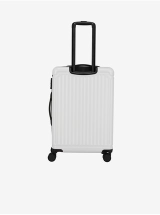 Bílý cestovní kufr Travelite Cruise 4w M  