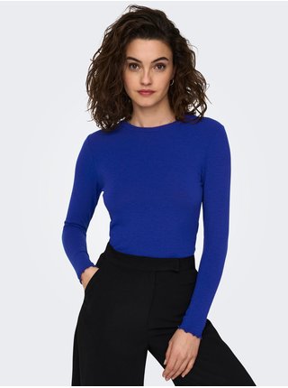 Tmavě modré dámské basic tričko ONLY Lamour