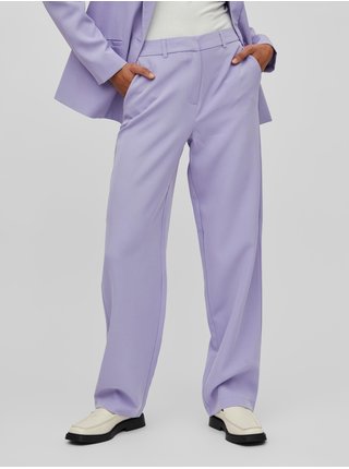 Elegantné nohavice pre ženy VILA - svetlofialová