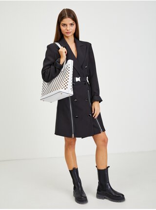 Bílý dámský vzorovaný shopper 2v1 Guess Aqua Tote