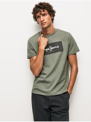 Tričká s krátkym rukávom pre mužov Pepe Jeans - svetlozelená