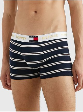 Bílo-modré pánské pruhované boxerky Tommy Hilfiger Underwear