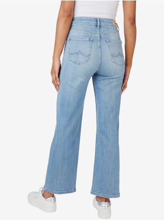 Světle modré dámské široké džíny Pepe Jeans Lexa