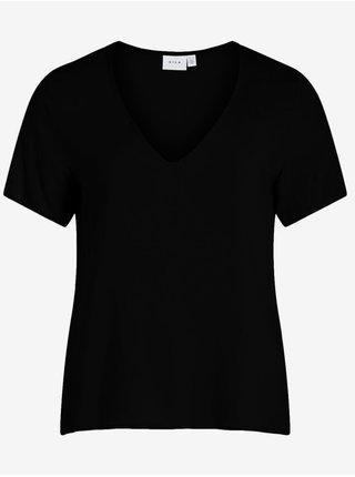 Topy a tričká pre ženy VILA - čierna