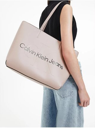 Světle růžová dámská kabelka Calvin Klein Jeans
